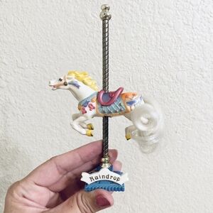 Vtg Carousel Horse Raindrop Matchbox 1989 Carousel Pony Collectible Horse Figure